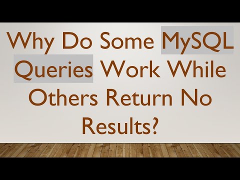 Why Do Some MySQL Queries Work While Others Return No Results?