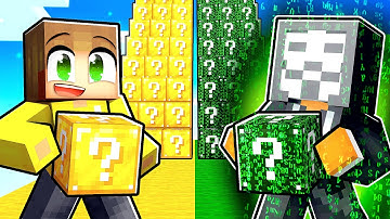 Lucky Block Race Tegen Een Hacker!