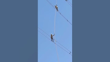 ⚡765 kV Linemen = Real Power Heroes🔥| #765kV #HardWork #RealHeroes #highvoltage #transmission