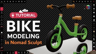 Easy Bike Modeling at Nomad Sculpt | hardsurface modeling