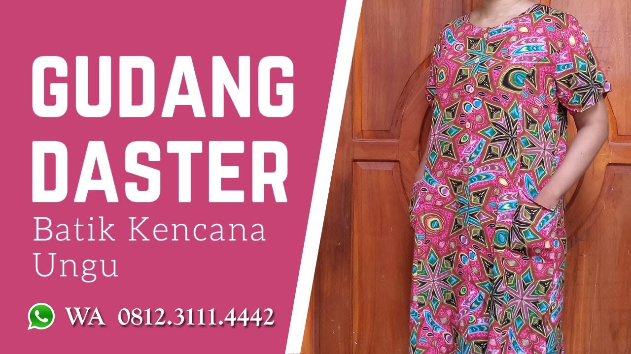 daster batik  kencana  ungu  terbaru daster batik  kencana  