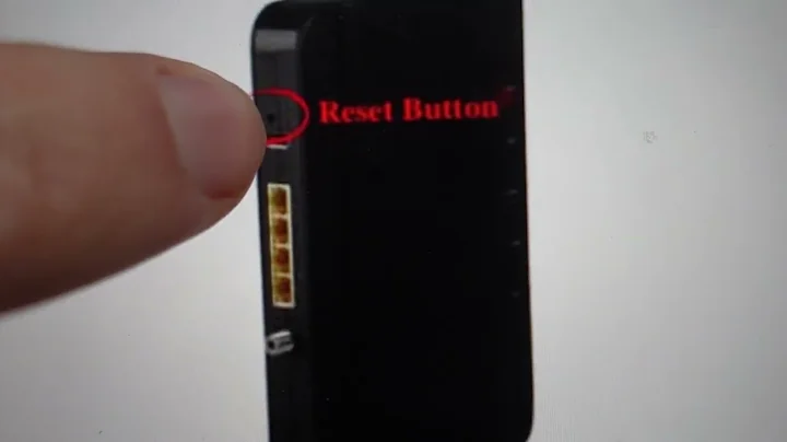 Hard Reset Arris Router