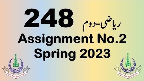 AIOU Code 248 Solved Assignment No.2 Spring 2023