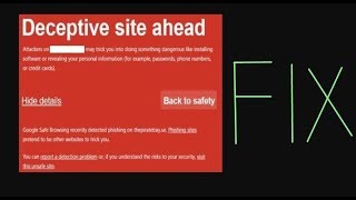 How to fix warnings about unsafe sites