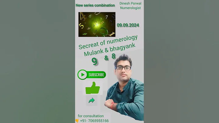 Numerology combination mulank  9 bhagyank 8 | Numerology | Dinesh Porwal #shorts #short #ytshorts