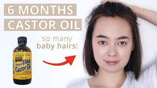 Castor Oil 6-Months Update – Baby Hairs 🙀 + Adding Rosemary Oil