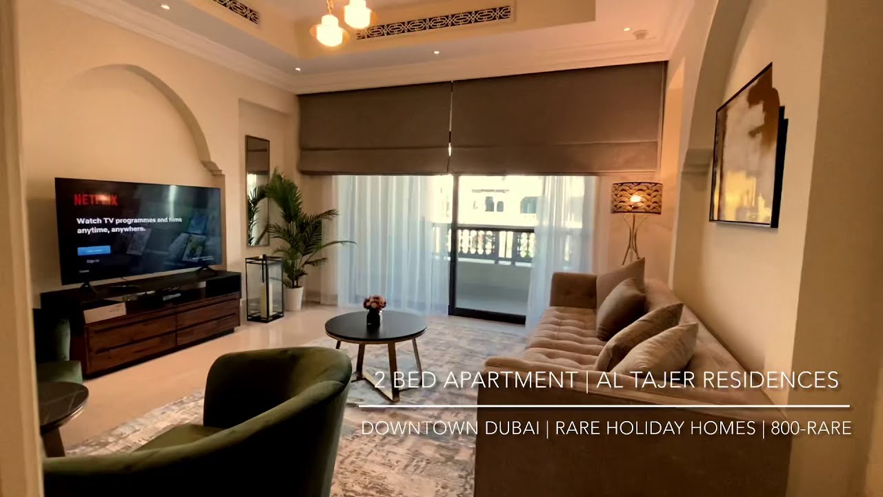 Luxurious 2 bedroom Apartment | Downtown Burj Khalifa | Al Tajer Residences | Rare Holiday Homes