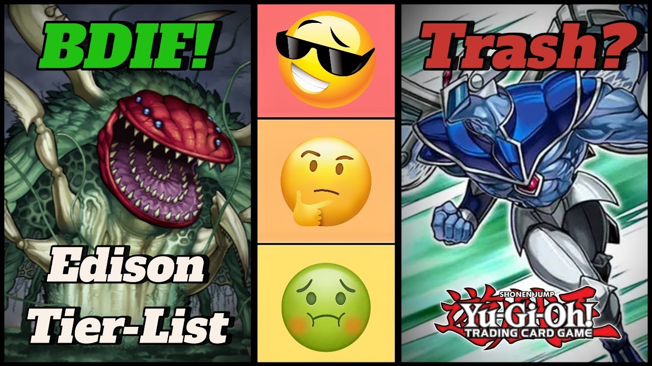 Ranking Edison Decks | Yugioh Edison Format | 2025 Tier List - YouTube