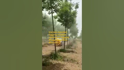 tractors mounted fogging machine working test