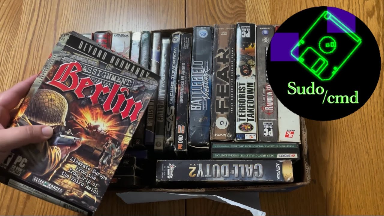 Unboxing Huge 10 Lot of Used PC Games YouTube