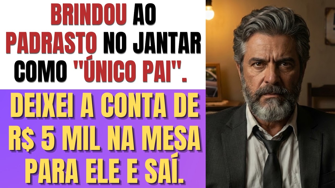 BRINDOU AO PADRASTO NO JANTAR COMO 