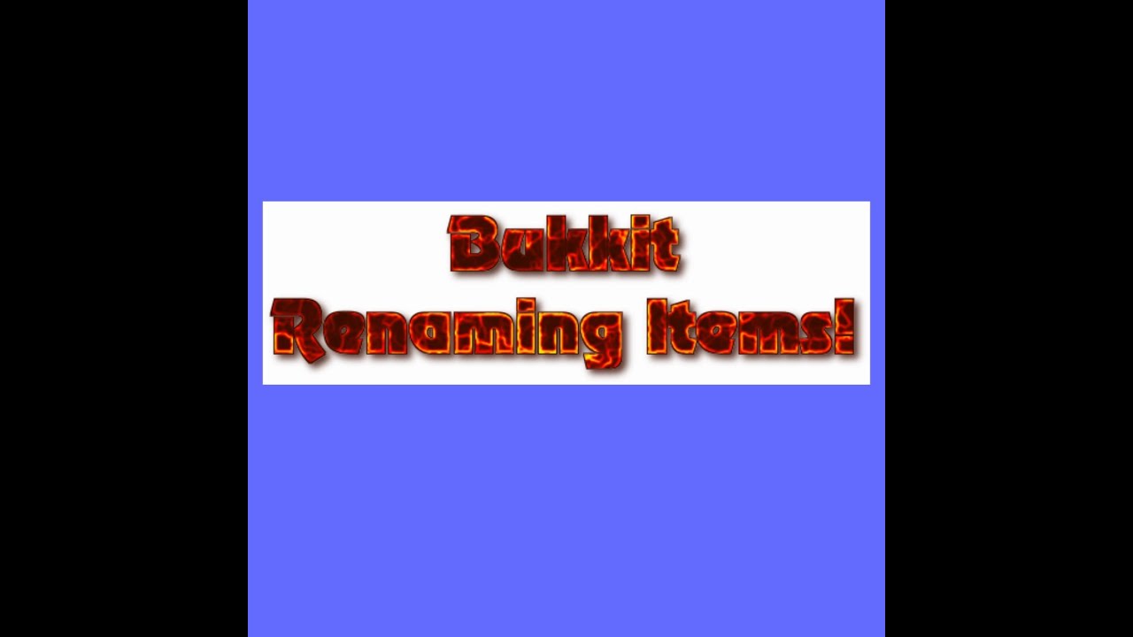 Minecraft Bukkit: How to rename items with colors - YouTube