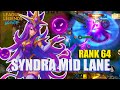 Wild Rift - TOP 200 SYNDRA grinding - Carry TEAM to WIN - SYNDRA MID!