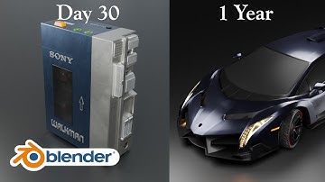 my 1 year blender 3d progress