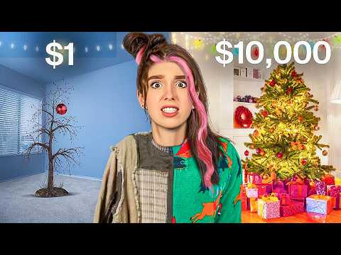 Видео: ЁЛКА за 10$ vs 1000$ Челлендж !