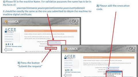 7 ARIS Tutorials How to revoke a machine digital certificate