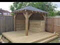 Wooden Gazebo Garden Bar build