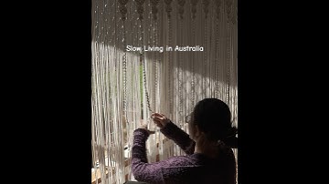 DIY macrame curtain with me #jlife90 #slowlivinginaustralia #lifeinaustralia  #macrame #diycrafts