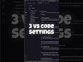 Every developer should know these 3 vs code settings #coding #learning #programming #vscode