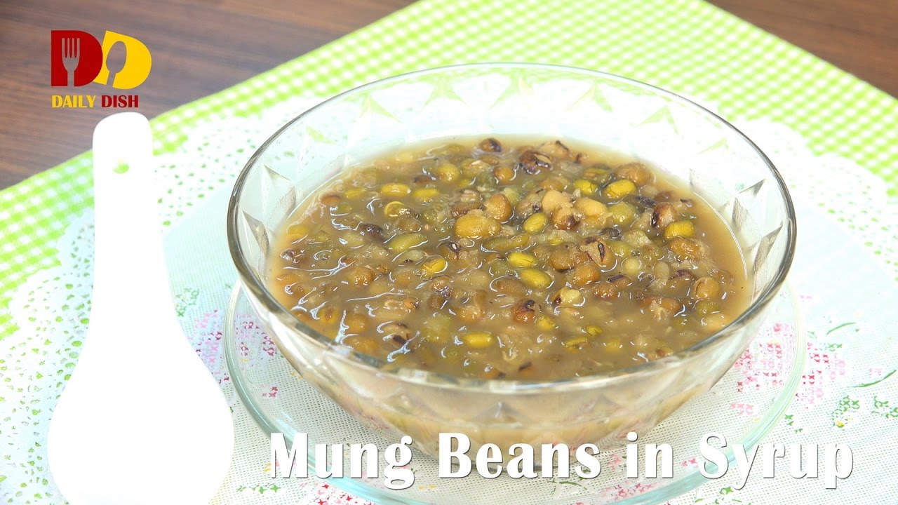 Mung Beans in Syrup | Thai Dessert | Tua Kiew Tom Nam Tarn | ถั่วเขียวต้มน้ำตาล