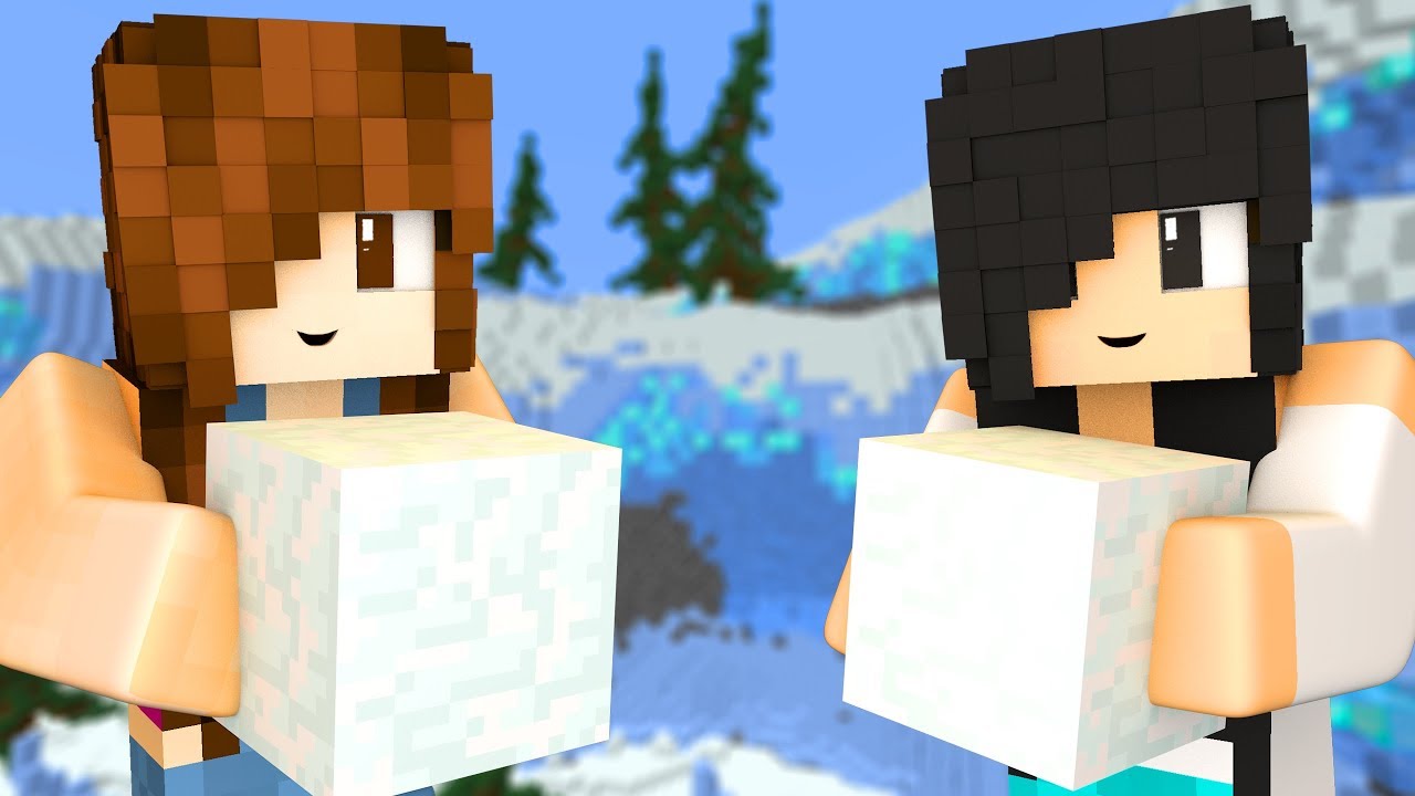 roblox download Minecraft - CONSTRUINDO NO GELO (Speed Builders)