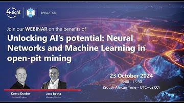 Webinar  Unlocking AI s potential  Neural Networks and Machine Learning in open pit mining
