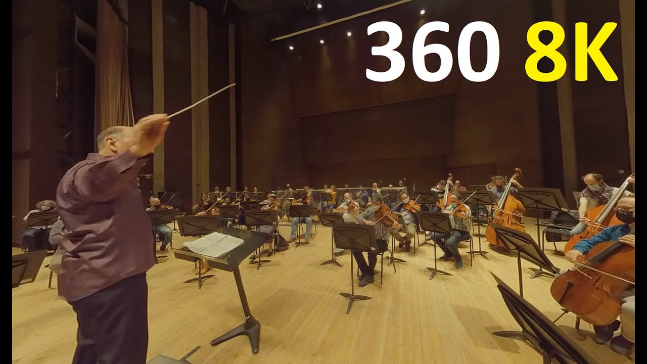 Jerusalem Symphony Orchestra rehearsal in 360 8K