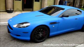 Matte Blue Aston Martin DB9 Matte Blue Aston Martin Db9