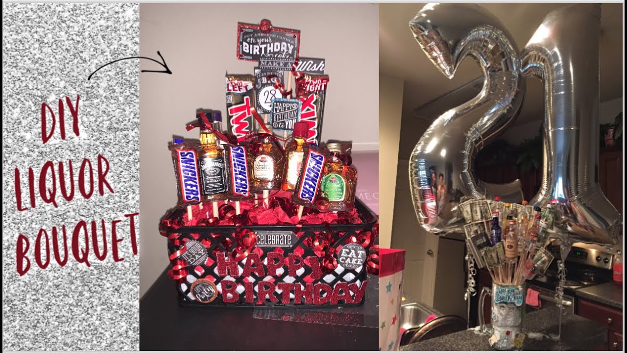 DIY Liquor Bouquet/BasketPintrest hackGift for significant Other