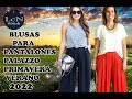 BLUSAS PARA PANTALONES PALAZZO DE MODA PRIMAVERA VERANO 2022