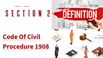 Section 2 of CPC| Definitions Of Code Of Civil procedure 1908| #part2
