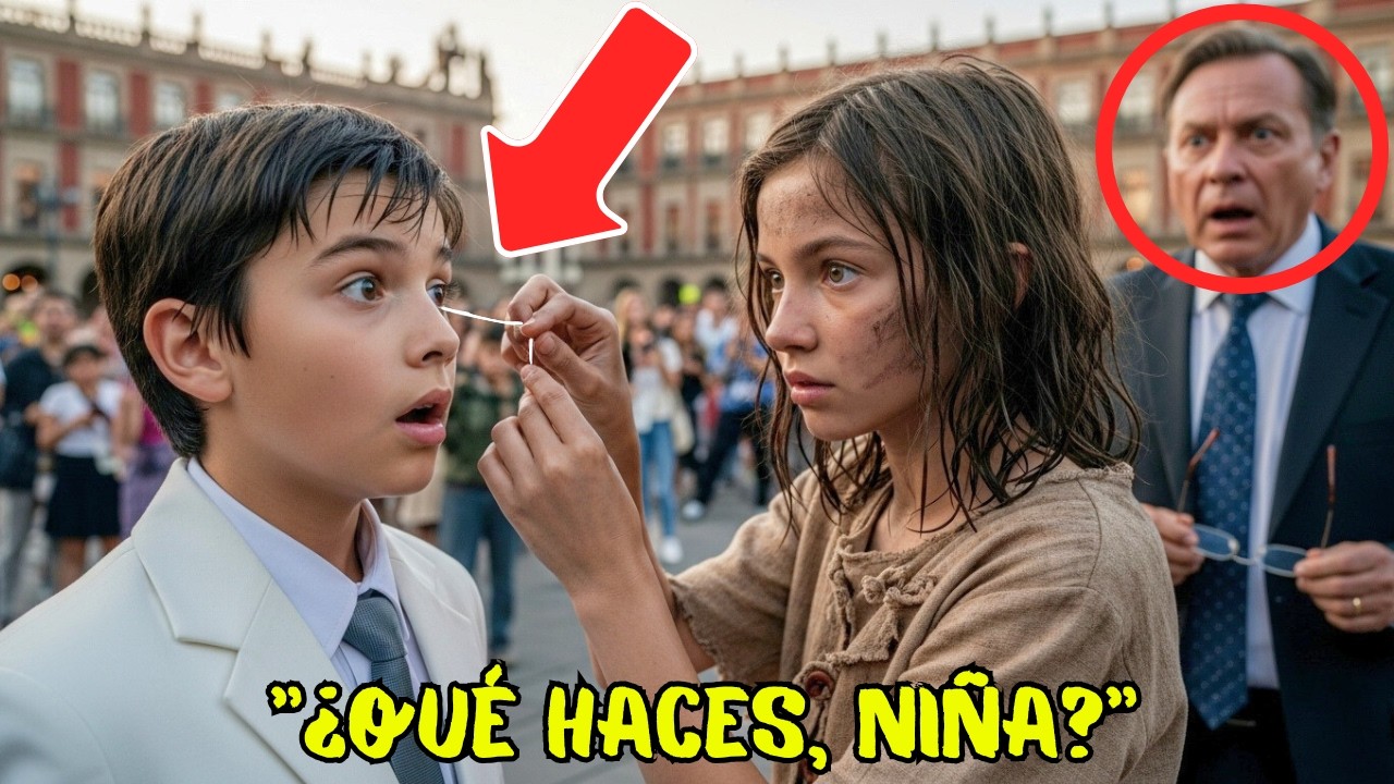 El HIJO del MILLONARIO era CIEGO… hasta que una NIÑA sacó de sus ojos algo que nadie podía imaginar