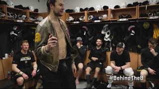 Behind The B: Carlo Gets Postgame Jacket