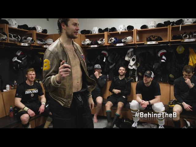 Behind The B: Carlo Gets Postgame Jacket class=