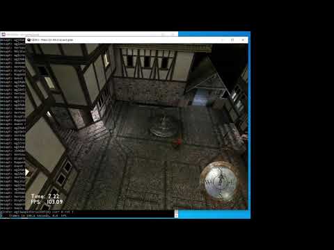 QEMU running 3DMark 2000 from Windows 98 guest on Windows 10 host