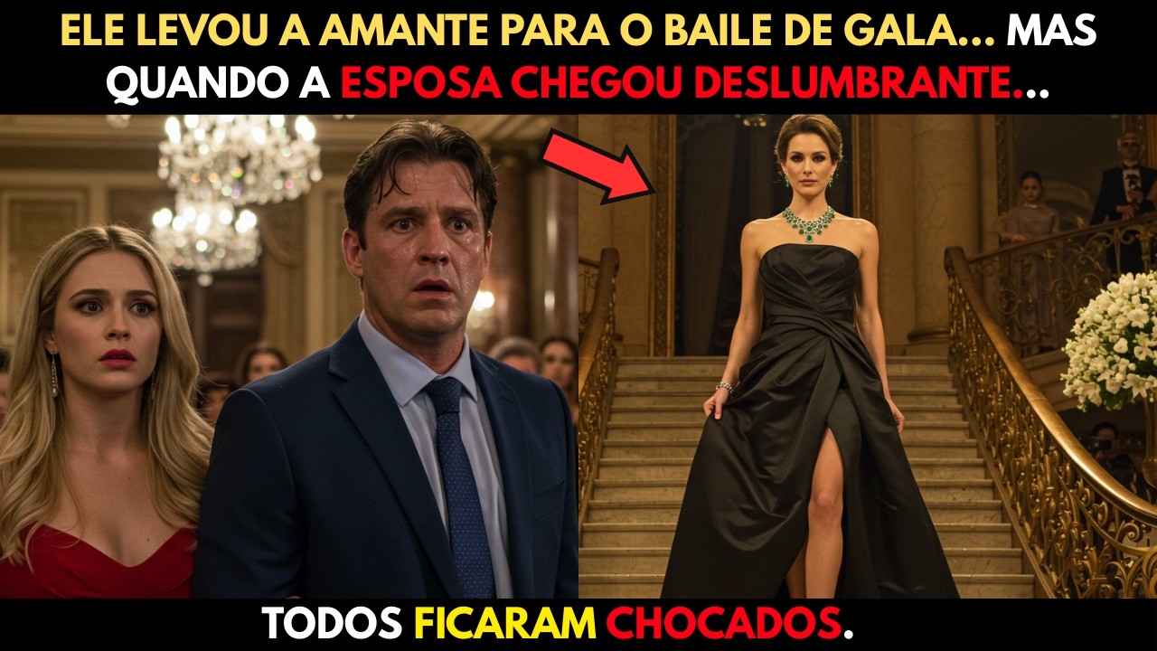 ❤️ ELE LEVOU A AMANTE PARA O BAILE DE GALA MAS CONGELOU QUANDO A ESPOSA CHEGOU DESLUMBRANTE