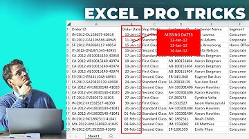 How to handle missing dates in Excel? How to add missing dates in excel easily?