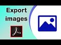 How to export images from a pdf file using Adobe Acrobat Pro DC 2022