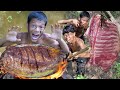 Primitive Technology - Meet Pork Rib On The Tree & Cooking For Food