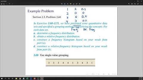 Section 2.3 Organizing Quantitative Data