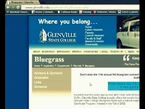 How to access more information about the Glenville State College Bluegrass Program!