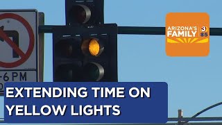City of Phoenix hopes to prevent crashes by adding more time to yellow lights