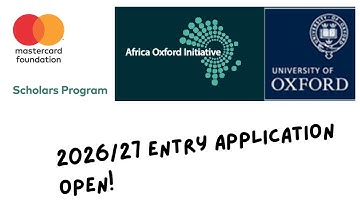 How to Apply for Mastercard Foundation Scholars Program at Uni. of Oxford | Step-by-Step Guide 2025