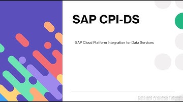 SAP CPI DS Tutorial - Learn in 7 Days
