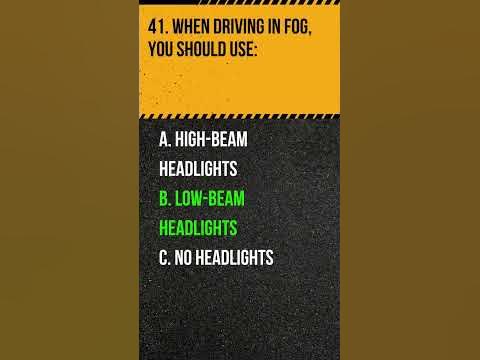 Texas Driving Test Questions Part 2 - YouTube