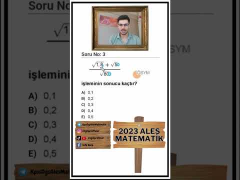 2023 ALES MATEMATİK