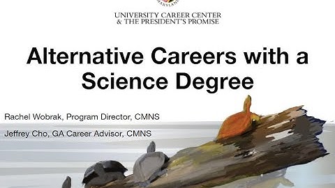 Alternative Careers with a Science Degree