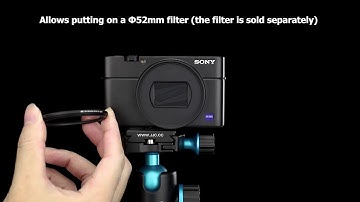 JJC RN RX100VI Filter Adapter & Lens Cap Kit for Sony RX100 VI camera