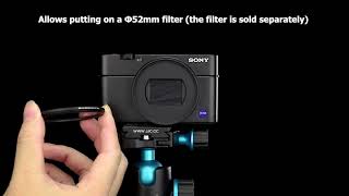 Jjc Rn Rx100Vi Filter Adapter & Lens Cap Kit For Sony Rx100 Vi Camera