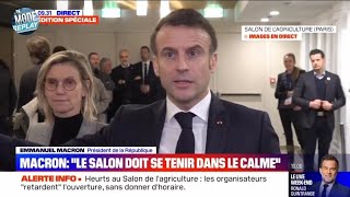 Emmanuel Macron: «Il n’y a pas eu d’invitation des Soulèvement de la Terre» - Salon de l’Agriculture